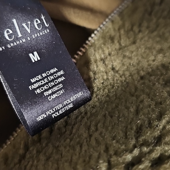 Velvet By Graham & Spencer Winter Fleece Bomber Jacket - Picture 5 of 6